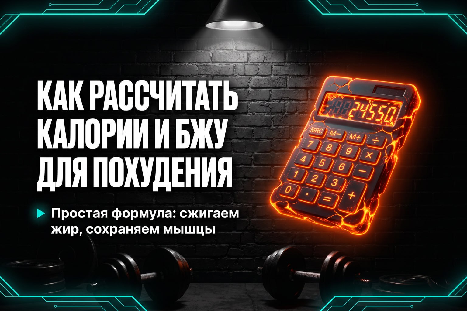 Как рассчитать калории и БЖУ для похудения